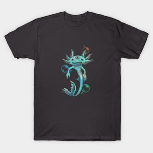 Glitchy Psychedelic Axolotl T-Shirt